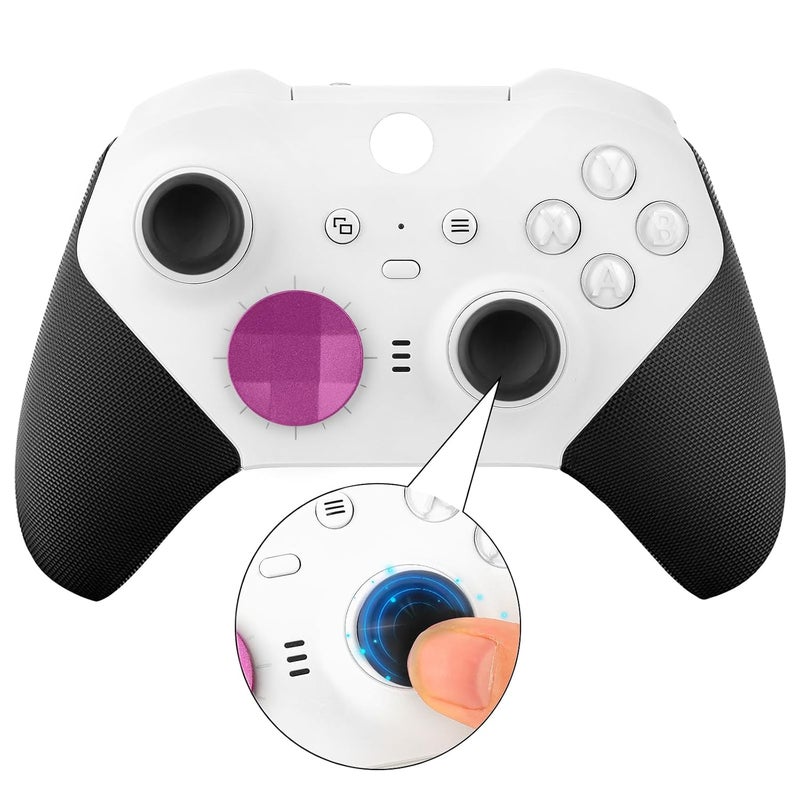 VANPARK Accessories for Xbox One Elite Series 2 Controller(Model 1797), Metal Thumbsticks Paddles Joysticks Replacement Parts Kits Compatible with Xbox Elite Wireless Controller Series 2 Core(Black & Magenta) - Image 4